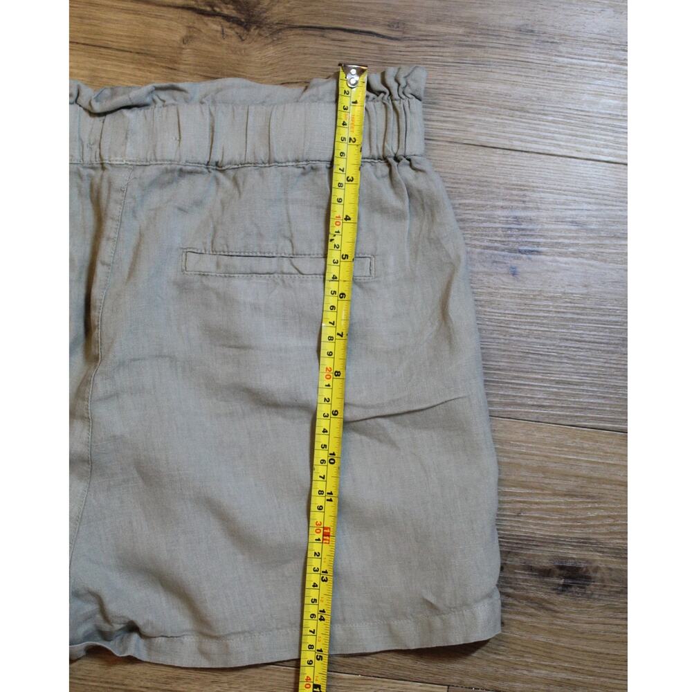 C&C California Linen Shorts Khaki Elastic Waist Pockets Women’s L - Picture 4 of 5